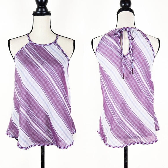 NWT Kopal Mitra Reversible Checked/Striped Top - Picture 1 of 12